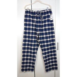 NWT Men's Denver Hayes Blue & White Plaid Pyjama Pants